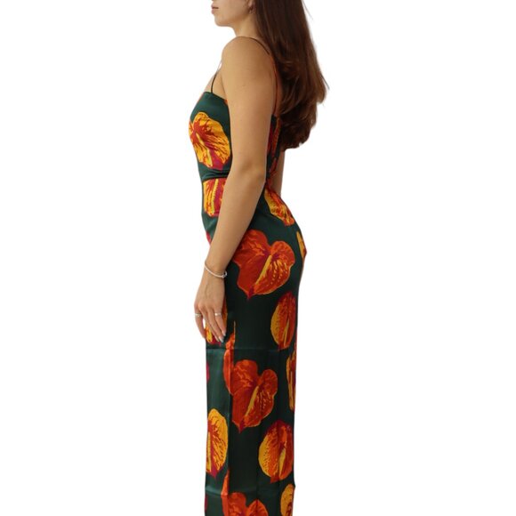 Reformation Green and Orange Maxi Dress - Picture 4 of 10